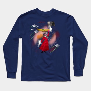 Cool Space Cat Overlord Long Sleeve T-Shirt